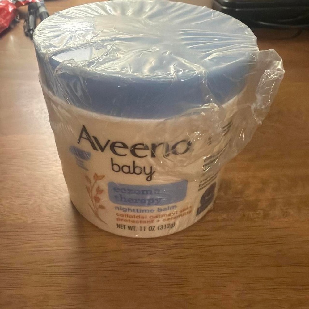 Aveeno Baby Eczema Therapy Nighttime Balm 11 oz Colloidal Oatmeal Exp 7/25
